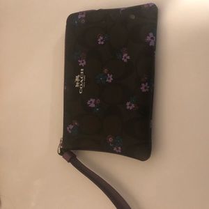 Coach Floral Wristlet